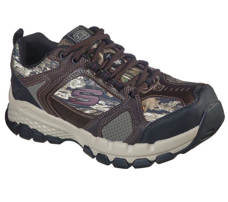 Skechers Queznell - Hulen St - Mens Work Boots Camo [AU-KY8821]